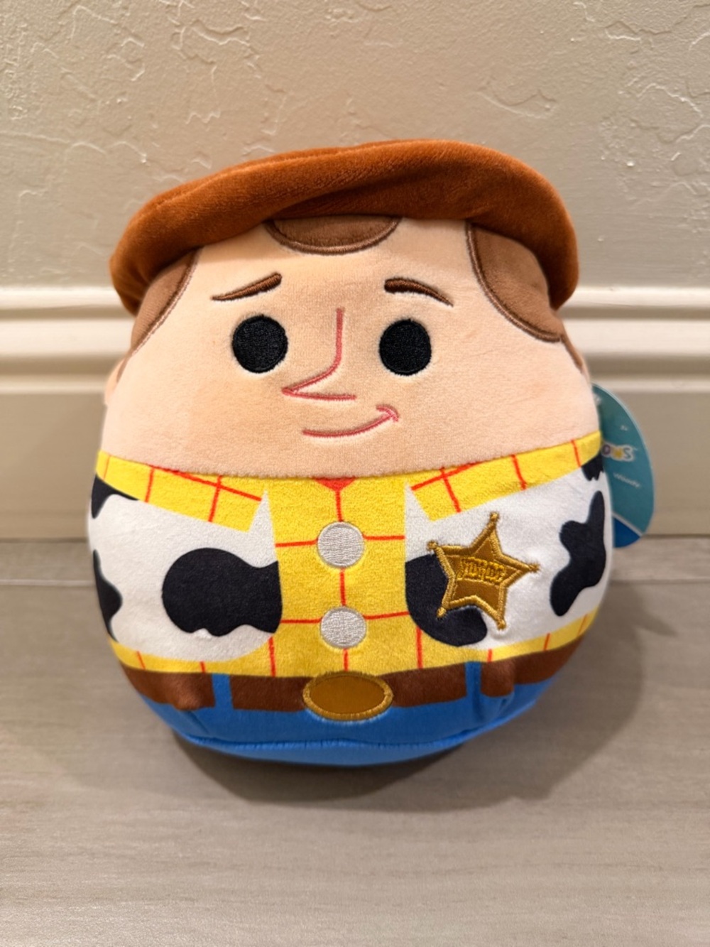 Disney Woody Plush Character - Brown, Yellow, Blue, Black 8"